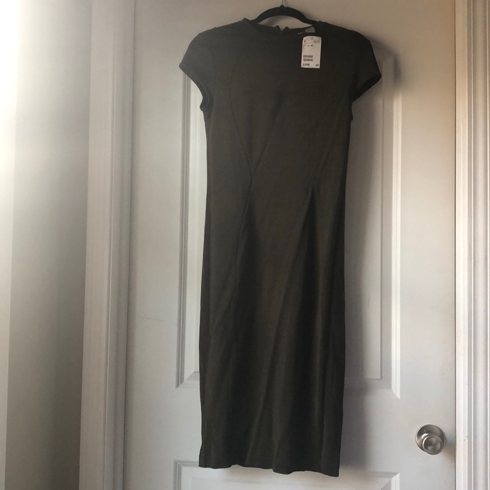 OD Green Fitted Midi